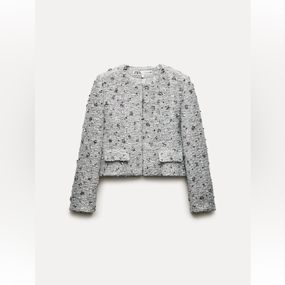 ZARA SEQUIN JACKET ZW COLLECTION - Picture 5 of 8